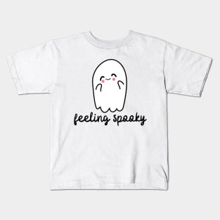 Feeling Spooky Cute Ghost Halloween Party Costume Kids T-Shirt